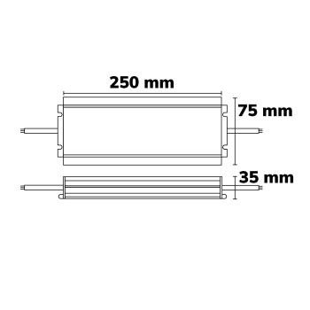 Preview: LED Trafo 24V/DC, 400W, kompakt, IP67, SELV