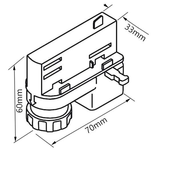 3-Phasen Universaladapter, weiß