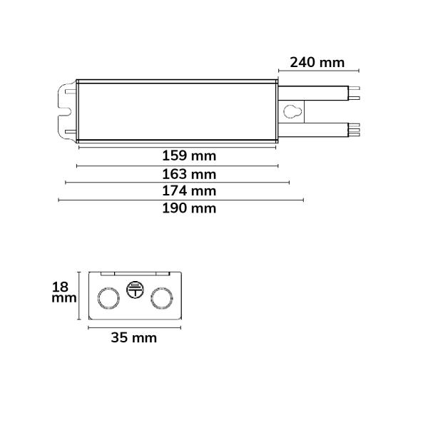 LED Trafo 12V/DC, 0-30W, PowerSync, IP68