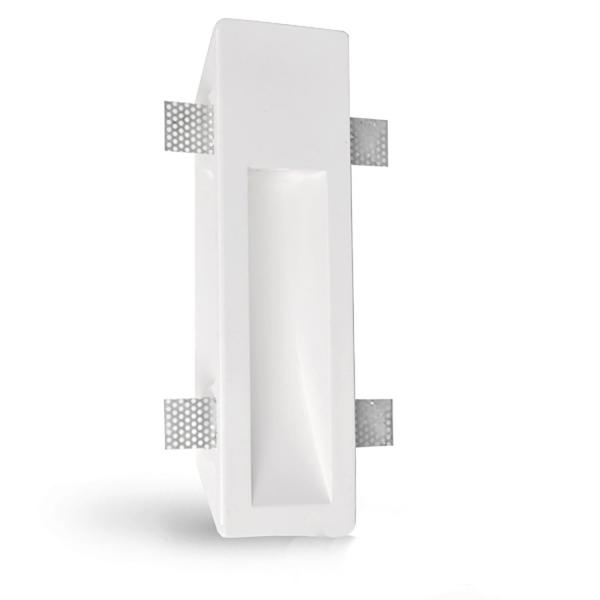 Gips Wand-Einbauleuchte, länglich, für GU10/MR16 Spots, große Bauform
