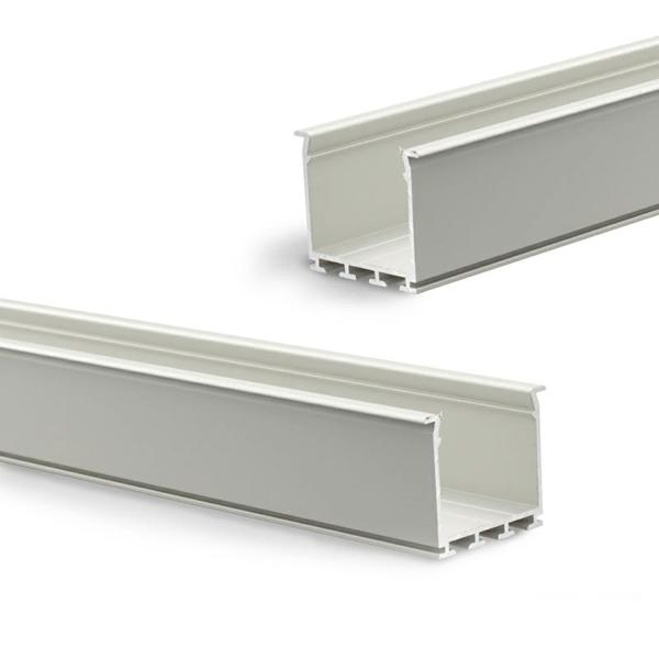 LED Einbauprofil WING20 Miniflansch gerade, eloxiert L: 200cm