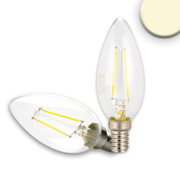 E14 LED Kerze, 2W, klar, warmweiß, dimmbar
