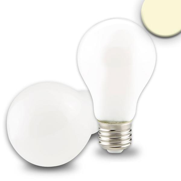 E27 LED Birne, 5W, milky, warmweiß, dimmbar