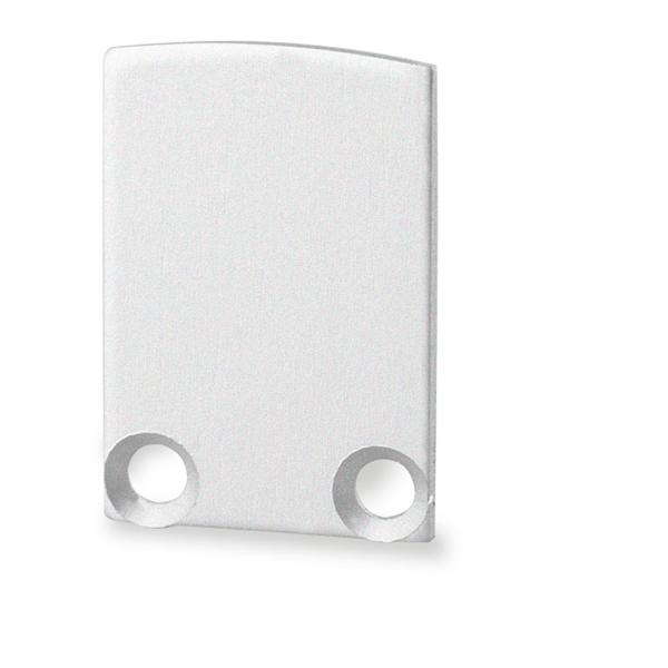 Endkappe EC12 für SURF12 BORDERLESS inkl. COVER3 mit TUNNEL, Alu eloxiert