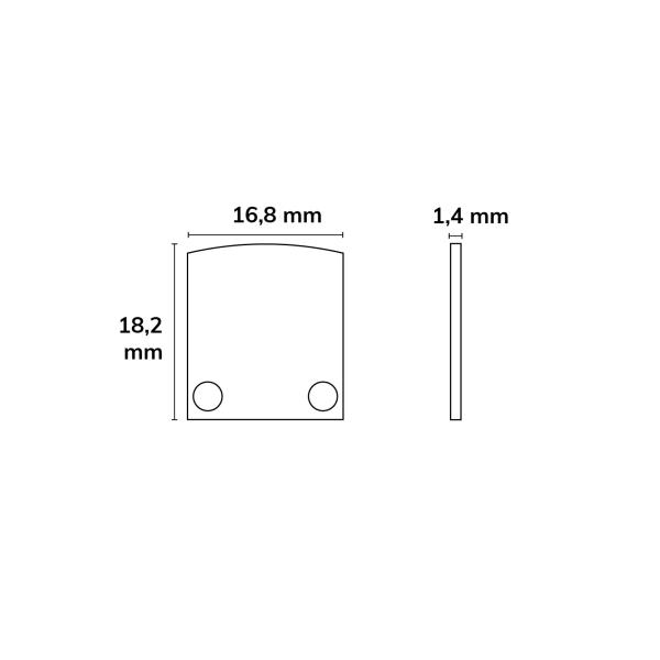Endkappe EC3 Aluminium für Profil SURF12 FLAT in Verbindung mit TUNNEL, 2 STK, inkl. Schrauben