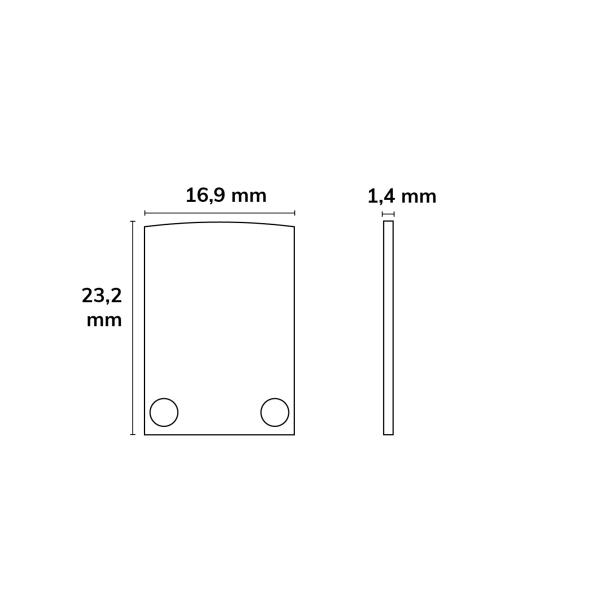 Endkappe EC6 Aluminium für SURF12 mit TUNNEL, 2 STK, inkl. Schrauben