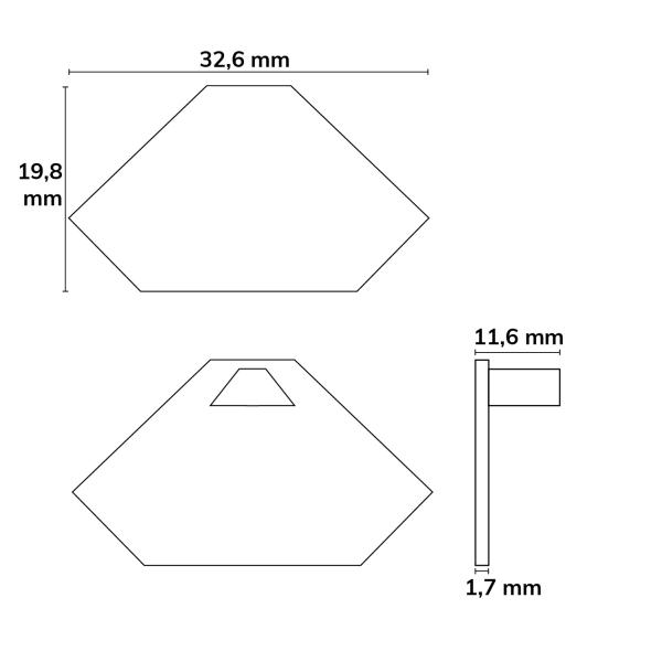 Endkappe EC31 für Profil CORNER12, 1 STK