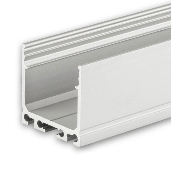 LED Aufbauprofil SURF20 Aluminium eloxiert, 200cm