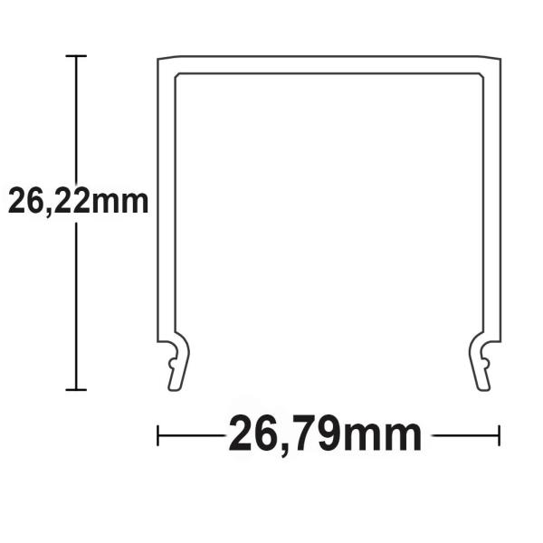 Abdeckung COVER12 opal 200cm für SURF20(FLAT)/DIVE20(FLAT)