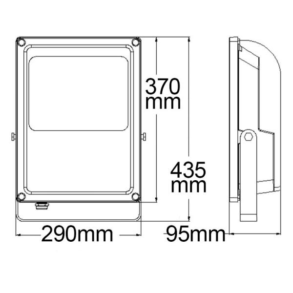 LED Fluter Prismatic 100W, neutralweiß, IP66