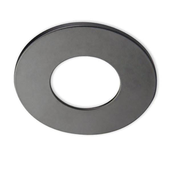 Cover Aluminium rund schwarz matt für Sys-68