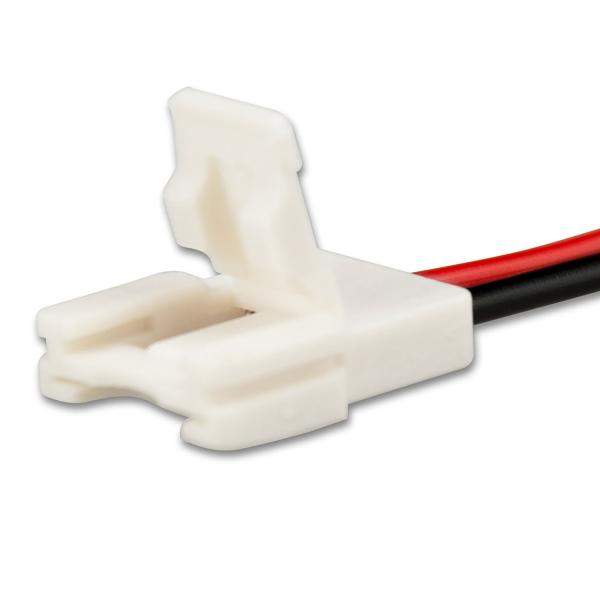 Clip-Kabelanschluss (max. 5A) C2-210 für 2-pol. IP20 Flexstripes mit Breite 10mm, Pitch >8mm
