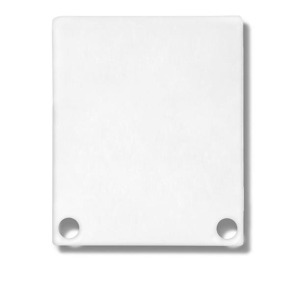 Endkappe EC44 Alu weiß RAL 9010 für SURF/DIVE20 FLAT mit COVER11, 2 STK, inkl. Schrauben