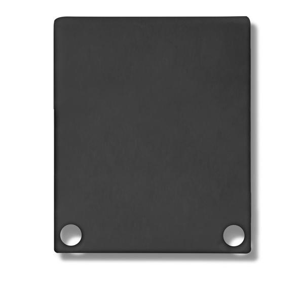 Endkappe EC44 Alu schwarz RAL 9005 für SURF/DIVE20 FLAT mit COVER11, 2 STK, inkl. Schrauben