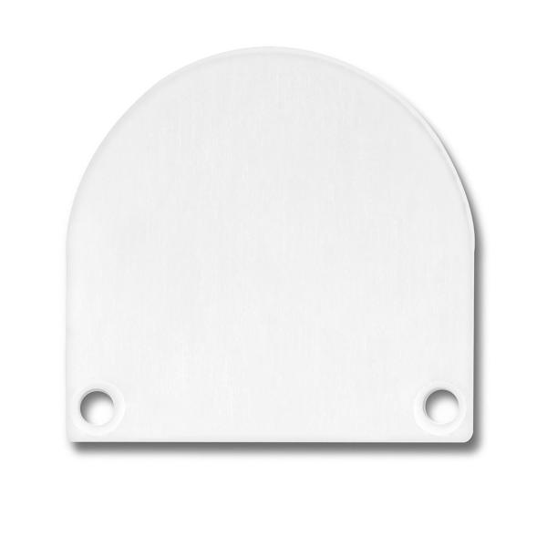 Endkappe EC46 Alu weiß RAL 9010 für SURF/DIVE20 FLAT mit COVER13, 2 STK, inkl. Schrauben