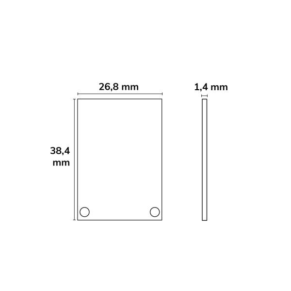 Endkappe EC48 Alu weiß RAL 9010 für SURF/DIVE20 mit COVER11, 2 STK, inkl. Schrauben