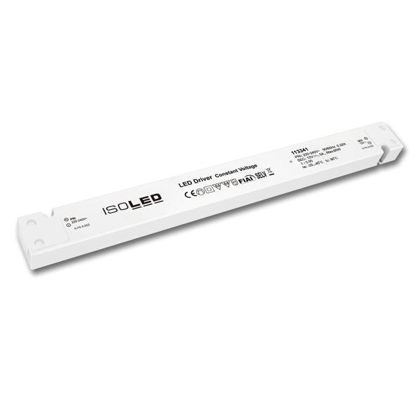LED Trafo 12V/DC, 0-60W, SELV, ultraflach, schmal