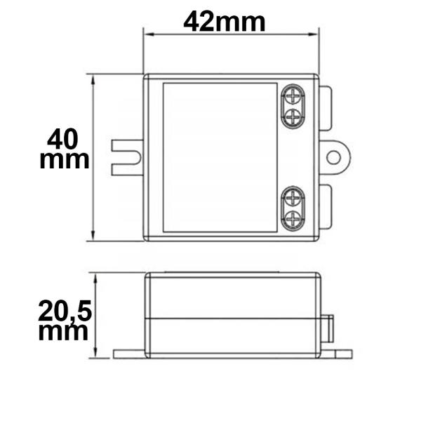 LED Trafo 12V/DC, 0-10W, SELV, flach