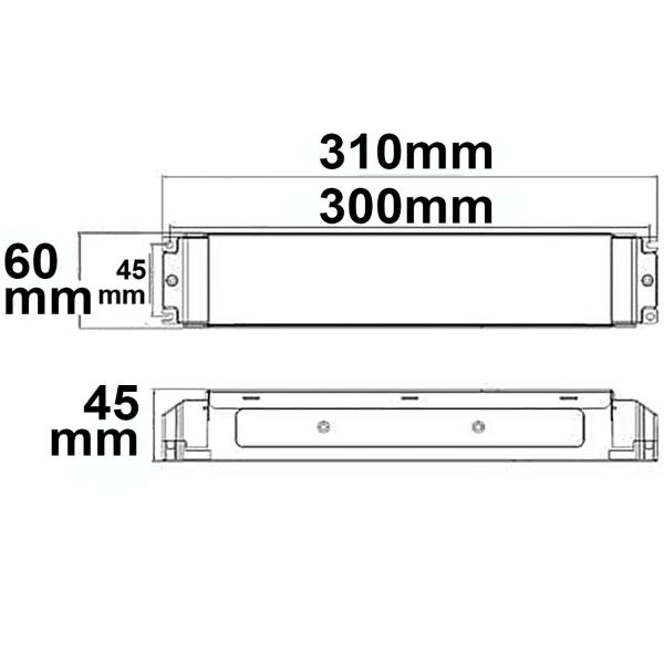 LED PWM-Trafo 24V/DC, 0-200W, IP20, 1-10V/Push/DALI-2 dimmbar