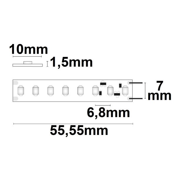 LED CRI840 High-Lumen CC Flexband, 24V DC, 21W, IP20, 4000K, 160 lm/W, 5m Rolle, 140 LED/m