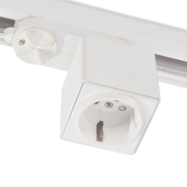 3-Phasen Adapter mit Schutzkontaktstecker, weiß, inkl. 6A Sicherung