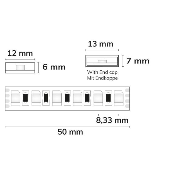 LED AQUA RGB Linear Flexband, 24V DC, 12W, IP67, 10m Rolle, 120 LED/m