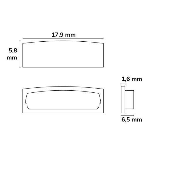 Endkappe EC 60 für Profil SURF15 FLEX, 1 STK
