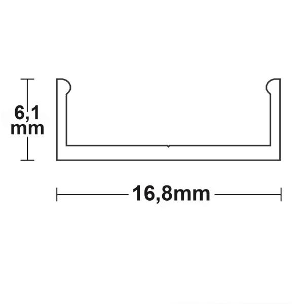 Befestigungsleiste für Montageprofile, 200cm