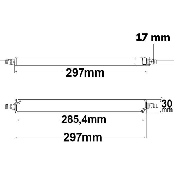 LED Trafo 24V/DC, 0-60W, IP66, SELV