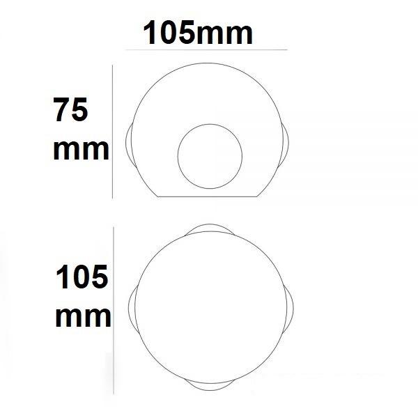 LED Wandleuchte Up&Down 4*1W CREE, IP54, sandweiß, warmweiß