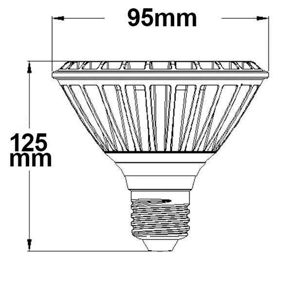 LED PAR30L, E27, 230V, 32W, 30°, neutralweiß