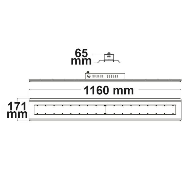 LED Hallenleuchte Linear SK 150W, 120°, IK10, IP65, 1-10V dimmbar, neutralweiß