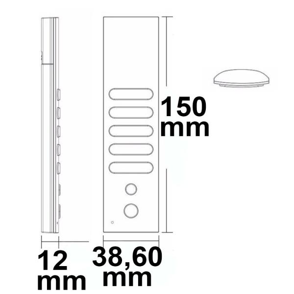Sys-One single color 4 Zonen Fernbedienung mit 2 Szenenspeicher