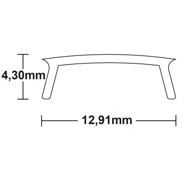 Abdeckung COVER8 opal 600cm für Profil SURF11/CORNER11