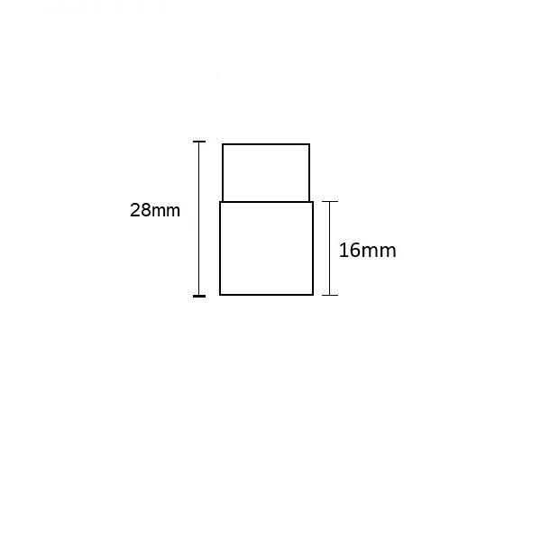 Kontakt-Verbinder mit Kabel (max. 5A) O1-212 für 2-pol. IP68 Flexstripes Breite 12mm und Pitch >8mm