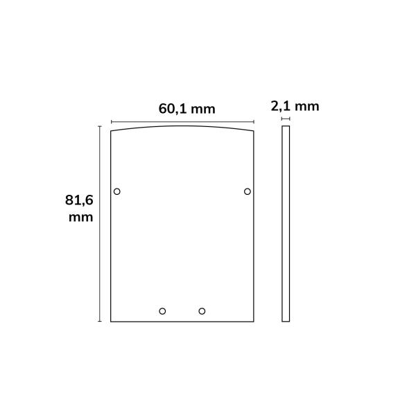 Endkappe EC74 Aluminium weiß für Profil LAMP40, 2 STK, inkl. Schrauben