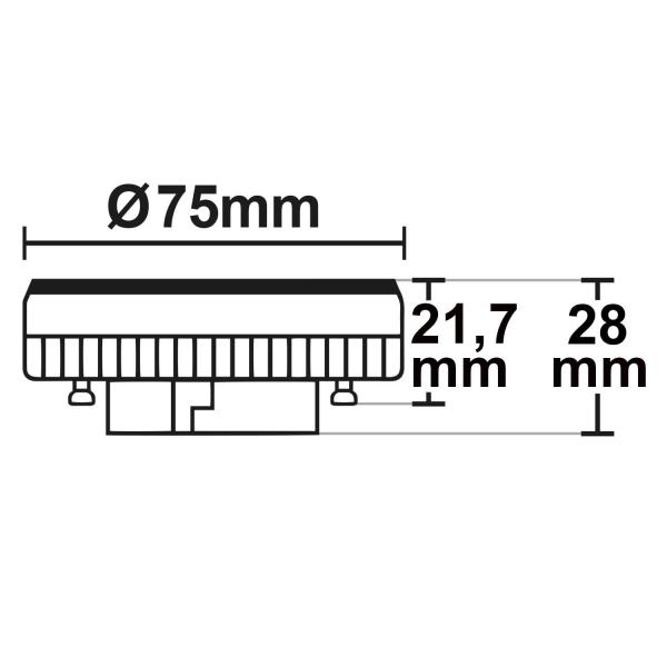 GX53 LED Leuchtmittel 30 SMD, 6 Watt, kaltweiß