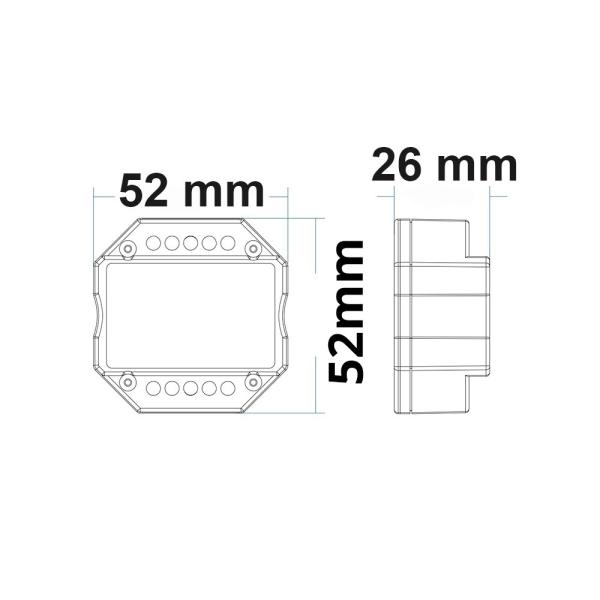Sys-Pro Universal-Push/Funk Mesh-Dimmer 230V, 360VA, Phasenan-/Abschnitt wählbar