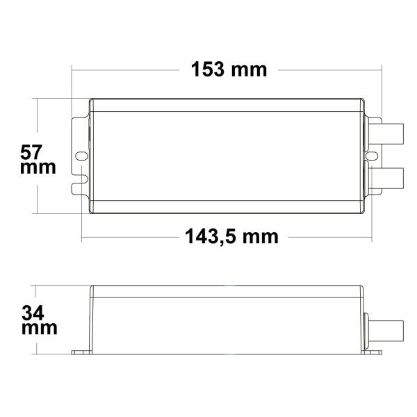 Sys-Pro Funk Mesh PWM-Dimmer IP67, 1-4 Kanal, 12-48V DC 4x5A