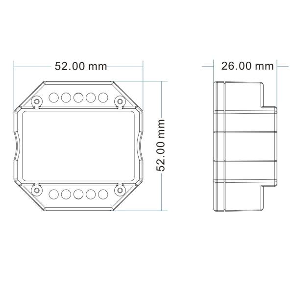 Sys-Pro Push/Funk Mesh-Dimmer mit 0/1-10V Output und Switch 85-265V 1,5A