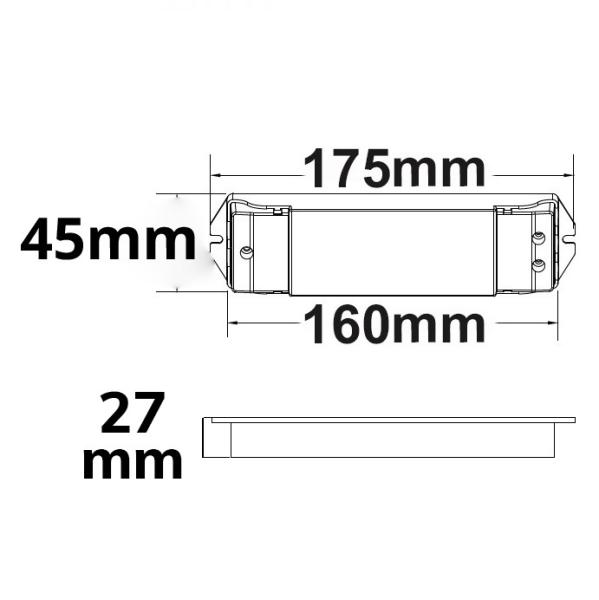 DALI DT6 4 Adressen PWM-Dimmer, 4 Kanal, 12-24V DC 4x5A, 36-48V DC 4x3A