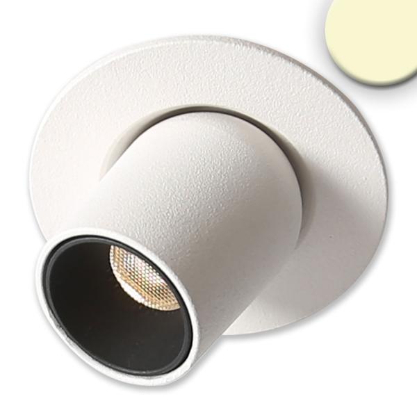 LED Einbauleuchte Pipe MiniAMP weiß, 3W, 24V DC, warmweiß, dimmbar