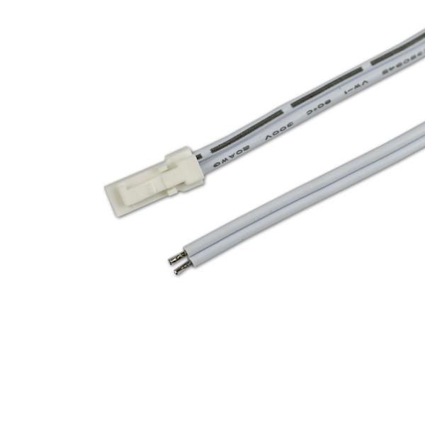 MiniAMP Anschlussstecker male, 100cm, 2-polig, weiß, max. 3A