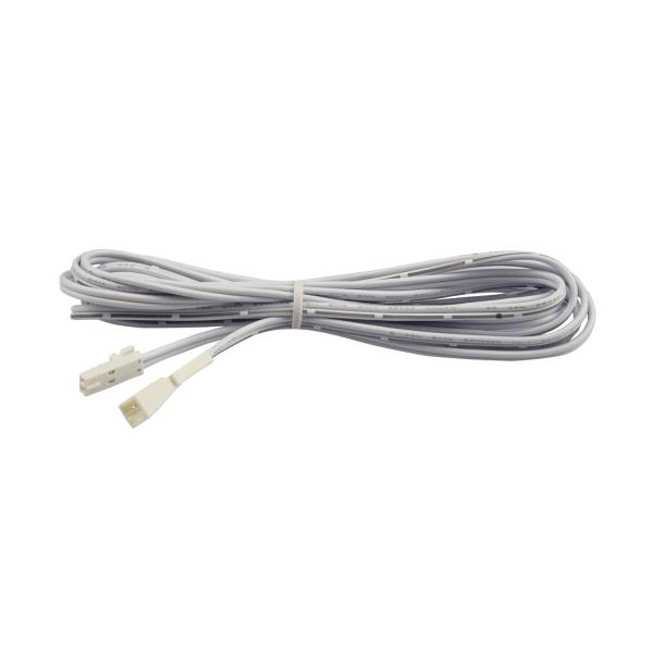 MiniAMP Verlängerung male-female, 200cm, 2-polig, weiß, max. 3A