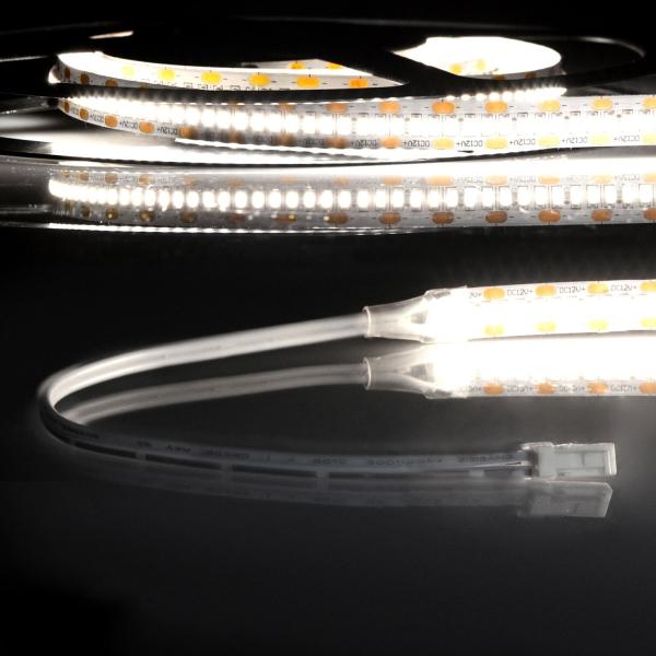 LED CRI940 MiniAMP Flexband, 12V DC, 6W, IP20, 4000K, 120cm, beids. 30cm Kabel + maleAMP, 300 LED/m