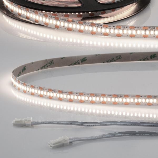 LED CRI940 MiniAMP Flexband, 12V DC, 6W, IP20, 4000K, 500cm, beids. 30cm Kabel + maleAMP, 300 LED/m