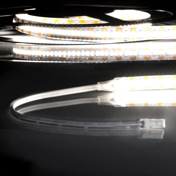 LED CRI940 MiniAMP Flexband, 12V DC, 12W, IP20, 4000K, 120cm, beids. 30cm Kabel + maleAMP, 300 LED/m