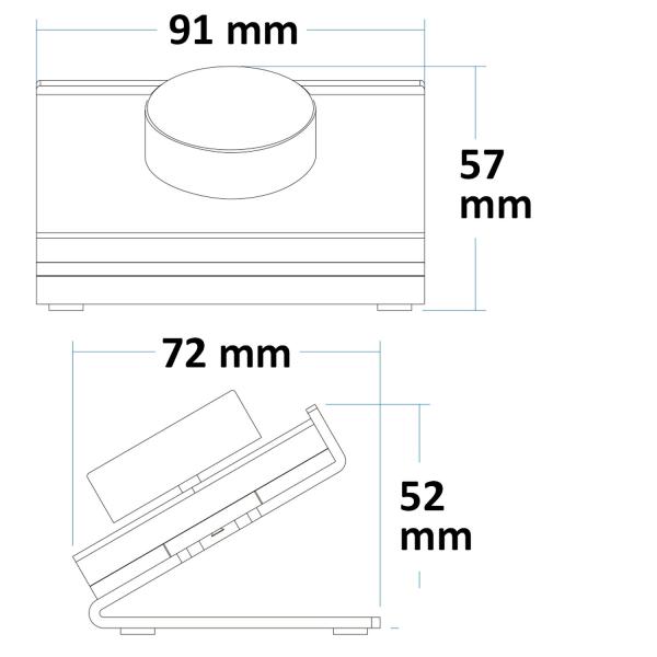Sys-Pro Single Color 1 Zone Tisch-Fernbedienung, schwarz