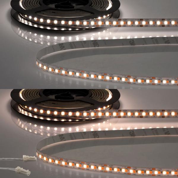 LED CRI919/940 MiniAMP CCT Flexband, 12V DC, 15W, IP20, 120cm, 2 polig, Kabel mit Stecker, 240 LED/m