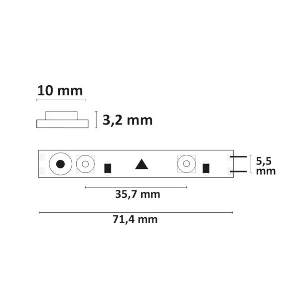 LED HEQ860 Flexband Linse 160°, 24V DC, 17W, IP20, 6000K, 5m Rolle, 28 LED/m